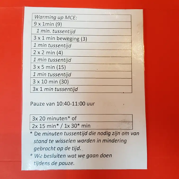 ModeltekenCollectief Enschede (MCE) poseerschema 28 mei 2026